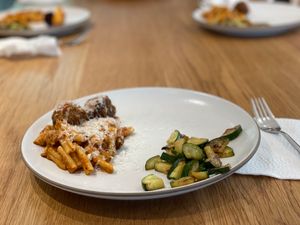 Meatballs with pasta