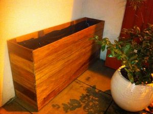a redwood planter