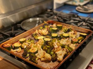 Roasted vegetables (cauliflower, brocolli, zucchini)