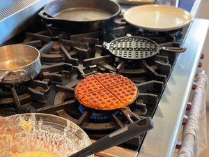 Waffles on the stovetop