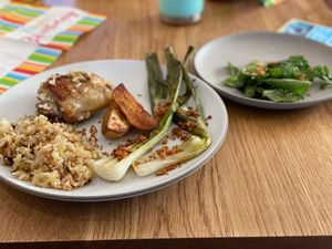 All three veggies for dinner