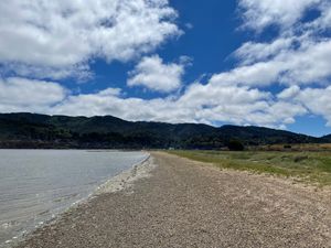Pebbly beach in Northern California